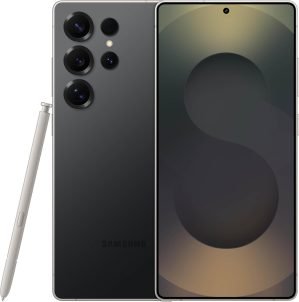 SAMSUNG Galaxy S25 Ultra Cell Phone + $80 Promotional Credit, 512GB, AI Smartphone, Unlocked Android, AI Camera, Fast Processor, Long Battery Life, 2025, Titanium Black