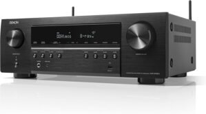 Denon AVR-S760H 7.2 Ch AVR – 75 W/Ch (2021 Model), Advanced 8K Upscaling, Dolby Atmos Height Virtualization, DTS Virtual:X & More, Built-in HEOS, Amazon Alexa Voice Control