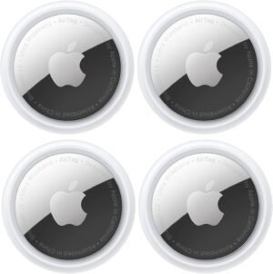Apple AirTag Tracking Device, 4-Pack (Renewed)