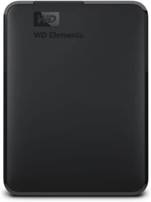 WD 2TB Elements Portable External Hard Drive for Windows, USB 3.2 Gen 1/USB 3.0 for PC & Mac, Plug and Play Ready – WDBU6Y0020BBK-WESN
