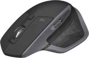 Logitech MX Master 2S Bluetooth Edition Wireless Mouse – Use on Any Surface, Hyper-Fast Scrolling, Ergonomic, Rechargeable, Control Up to 3 Apple Mac and Windows Computers – Graphite