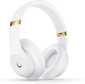 Beats Studio3 Wireless On-Ear Headphones – Apple W1 Headphone Chip, Class 1 Bluetooth, Active Noise Cancelling, 22 Hours Of Listening Time – White (Previous Model)