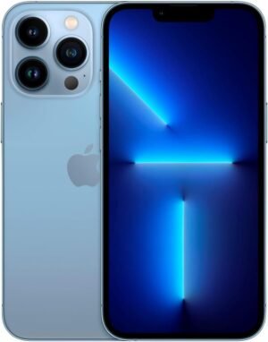 Apple iPhone 13 Pro, 128GB, Sierra Blue – Unlocked (Renewed)
