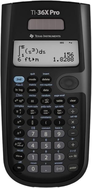 Texas Instruments TI-36X Pro Engineering/Scientific Calculator | 9.7 Inch | Black.