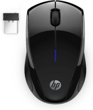 HP X3000 G3 Wireless Mouse – Black, 15-Month Battery, Side Grips for Control, Travel-Friendly, Blue LED, Powerful 1600 DPI Optical Sensor, Compatible with Wins PC/Laptop, Mac, Chromebook (683N7AA)