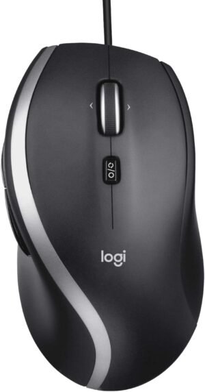 Logitech M500s Advanced Corded Mouse with Advanced Hyper-Fast Scrolling & Tilt, Customizable Buttons, High Precision Tracking with DPI Switch, USB Plug & Play