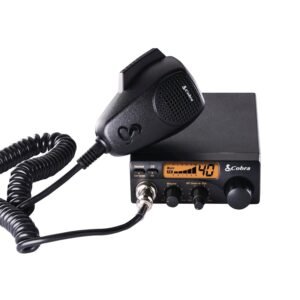 Cobra 19 DX IV Professional CB Radio – 40 Channels, Instant Channel 9 and 19, LCD Display, RF Gain Control, Compact Design, Black