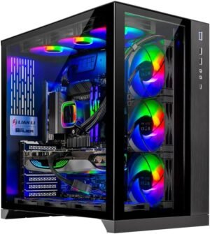 Skytech Gaming Prism II Lian Li O11 PC Desktop – Intel Core i9 13900K 3.0 GHz, NVIDIA RTX 4070 Ti, 1TB NVME Gen4 SSD, 32GB DDR5 RAM RGB, 1000W Gold PSU, 360mm AIO, 11AC Wi-Fi, Windows 11 Home 64-bit