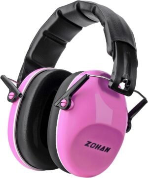 ZOHAN 032 Kids Noise Canceling Headphones – 25dB NRR Kids Ear Protection Earmuffs for School, Monster Jam, Fireworks, Travel, Air Show, Concert, Autism – Pink