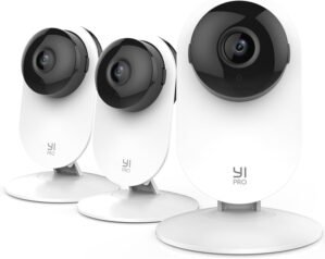 YI Pro 2K 3PC Home Security Camera, Indoor Cameras for Home Security with Person, Vehicle, Animal Smart Detection, Phone App for Baby, Pet, Dog Monitoring, Compatible with Alexa and Google Assistant