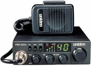Uniden PRO520XL Pro Series 40-Channel CB Radio. Compact Design. ANL Switch and PA/CB Switch. 7 Watts of Audio Output and Instant Emergency Channel 9. – Black