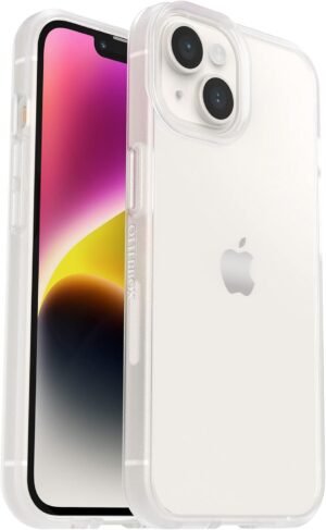 OtterBox IPhone 14 & IPhone 13 Prefix Series Case – CLEAR , Ultra-Thin, Pocket-Friendly, Raised Edges Protect Camera & Screen, Wireless Charging Compatible
