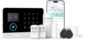 Home Security System – Alarm 8-Piece Kit Compatible with Alexa,Tuey and Smart Life (No Contract)