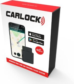CARLOCK Anti Theft Car Device – Real Time 4G Car Tracker & Car Alarm System. Comes with Device & Phone App. Tracks Your Car in Real Time & Notifies You Immediately of Suspicious Behavior.OBD Plug&Play