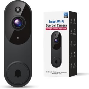 Smart Video Doorbell Camera Wireless, AI Human Detection and Instant Alerts, Night Vision, 2-Way Audio, Battery Powered, Cloud Storage Sold Seperately, 2.4G WiFi (Chime not Included)