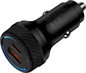 48W USB C Super Fast Charging Car Charger Adapter Plug for iPhone 16, Google Pixel 9, 9 Pro XL Fold, iPhone 15 16 Pro Max Plus, Samsung Galaxy S24 S23, Dual Port Cell Phone Automobile Charger