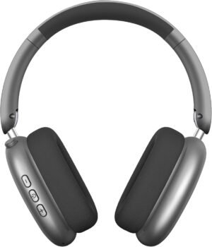 Y01 Wireless Over Ear Headphones, Noise Canceling Bluetooth 5.3 Headphones with Microphones,Hi-Res Audio,48H Playtime,Foldable,Breathable Soft Earpads for iOS/Android/Samsung/PC-Grey
