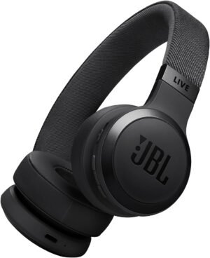 JBL Live 670NC – Wireless On-Ear Headphones with Adaptive Noise Cancelling with Smart Ambient, Up to 65H Battery Life with Speed Charge, Lightweight, Comfortable and Foldable Design (Black)