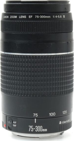 Canon EF 75-300mm f/4-5.6 III Telephoto Zoom Lens Black