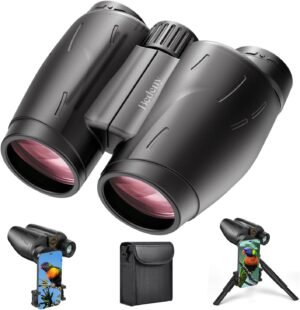 25×30 High Powered Binoculars for Adults,Compact/Waterproof Binoculars with Universal Phone Adapter, Tripod and Tripod Adapter, Large View Binoculars for Bird Watching，Outdoor Sports and Concerts