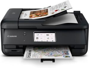 Canon PIXMA TR8620a – All-in-One Printer Home Office|Copier|Scanner|Fax|Auto Document Feeder | Photo, Document | Airprint (R), Android, Black, Works with Alexa