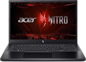 Acer Nitro V Gaming Laptop | Intel Core i5-13420H Processor | NVIDIA GeForce RTX 4050 Laptop GPU | 15.6″ FHD IPS 144Hz Display | 8GB DDR5 | 512GB Gen 4 SSD | WiFi 6 | Backlit KB | ANV15-51-51H9