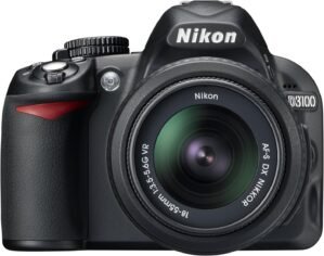 Nikon D3100 14.2MP DSLR Camera with AF-S DX 18-55mm f/3.5-5.6 VR Zoom Lens – (Black) (Discontinued) (Renewed)