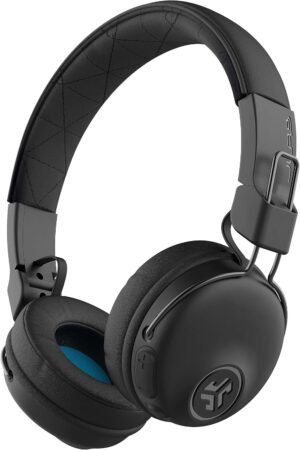 JLab Studio Wireless On-Ear Headphones, Black, 30+ Hour Bluetooth 5 Playtime, EQ3 Sound, Ultra-Plush Faux Leather & Cloud Foam Cushions, Track and Volume Controls