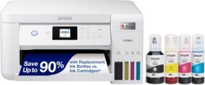 Epson EcoTank ET-2850 Wireless Color All-in-One Cartridge-Free Supertank Printer with Scan, Copy and Auto 2-Sided Printing (Renewed)