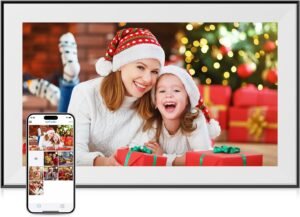 Dragon Touch 15.6 Inch Large Digital Picture Frame – WiFi Digital Photo Frame with 32GB Storage, FHD 1080P Touch Screen, Auto-Rotate, Share Photos/Videos Instantly via Free App Best Gifts for Mom