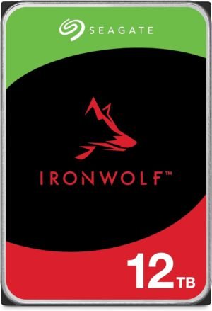 Seagate (Recertified) 12TB IronWolf NAS SATA Hard Drive 6Gb/s 256MB Cache 3.5-Inch Internal Hard Drive for NAS Servers, Personal Cloud Storage (ST12000VN0007)
