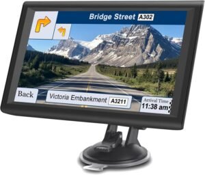 Car GPS Navigation Truck RV, GPS Navigator with 9 inch, 2025 Maps (Free Lifetime Updates), Truck GPS Commercial Drivers, Semi Trucker GPS Navigation System, Custom Truck Routing