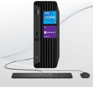 HP ProDesk 400 G9 Small Form Factor Desktop, 13th Gen Intel 14-Core i5-13500 (Beats i7-12700), 16GB RAM, 1TB SSD, Wi-Fi 6, HDMI, Type-C, DP, Support 4K, Wired Keyboard and Mouse, Windows 11 Pro