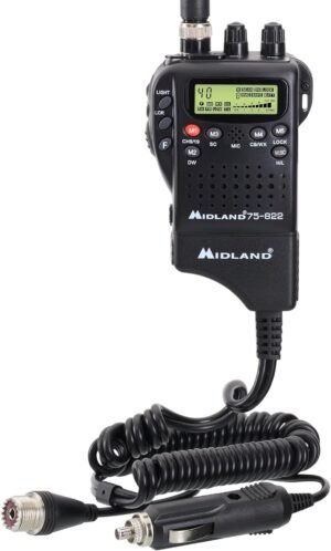 Midland 75-822 Handheld CB Radio & Mobile CB Radio – Walkie Talkie with 40 Channels, NOAA Weather Alerts, Long Range, Compatible with CB Antennas