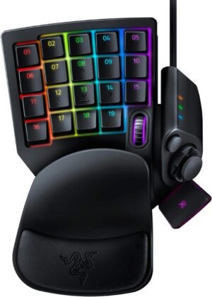 Razer Tartarus V2 Gaming Keypad: Mecha Membrane Key Switches – One Handed Keyboard – 32 Programmable Keys – Customizable Chroma RGB Lighting – Programmable Macros – Snap Tap – Black