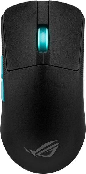 ASUS ROG Harpe Gaming Wireless Mouse, Ace Aim Lab Edition, 54g Ultra-Lightweight, 36,000 DPI Sensor, 5 Programmable Buttons, Tri-Mode Connectivity (2.4GHz RF, Bluetooth, Wired), SpeedNova, Black