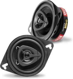 BOSS Audio Systems CH3220B Chaos Series 3.5 Inch Car Door Speakers – 140 Watts Max (per Pair), Coaxial, 2 Way, Full Range, 4 Ohms, Sold in Pairs, Bocinas para Carro