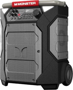 Monster Rockin’ Roller 270 Indoor/Outdoor Portable Bluetooth Speaker | up to 200W of 270 Degree Sound & up to 100 Hours of Playtime