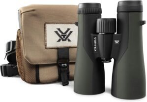 Vortex Optics Crossfire HD 12×50 Binoculars – HD Optical System, Tripod Adaptable, Rubber Armor, Waterproof, Fogproof, Shockproof, Included GlassPak – Unlimited, Unconditional Warranty